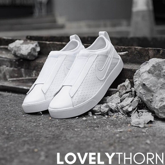 Nike Shoes - NIKE // white racquette slip on sneakers